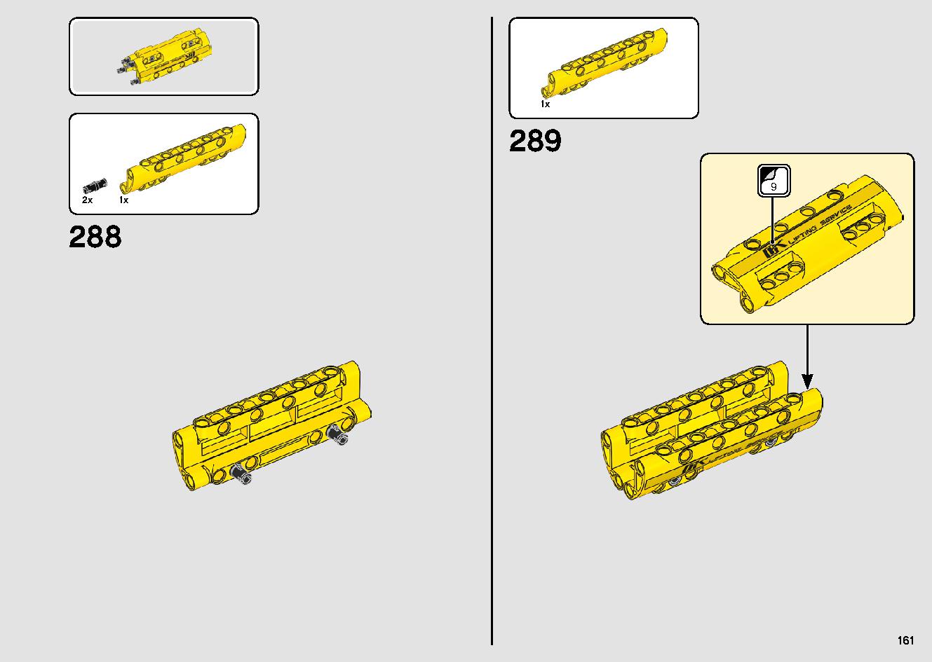 Mobile Crane 42108 LEGO information LEGO instructions 161 page