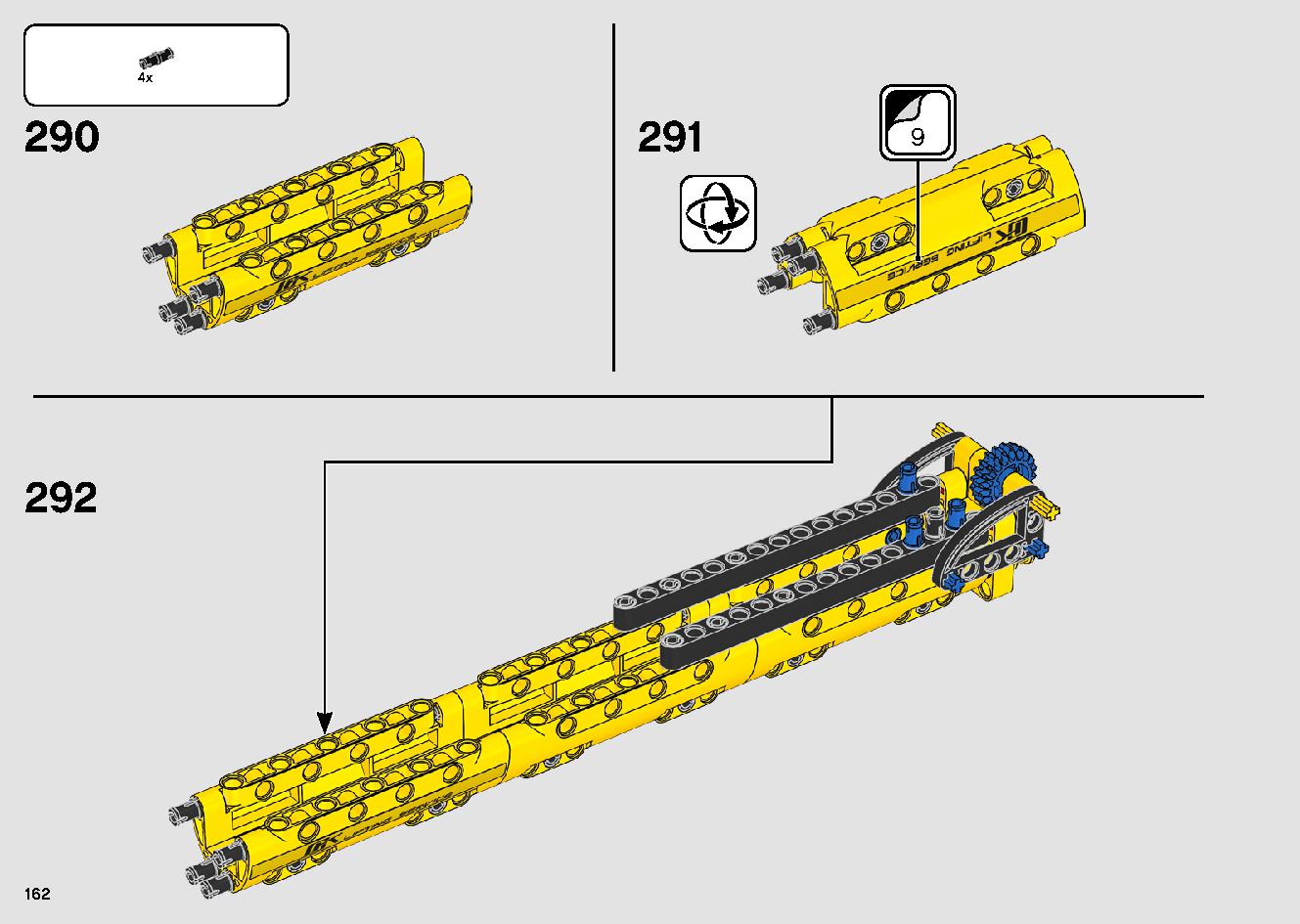 移動式クレーン車 42108 レゴの商品情報 レゴの説明書・組立方法 162 page