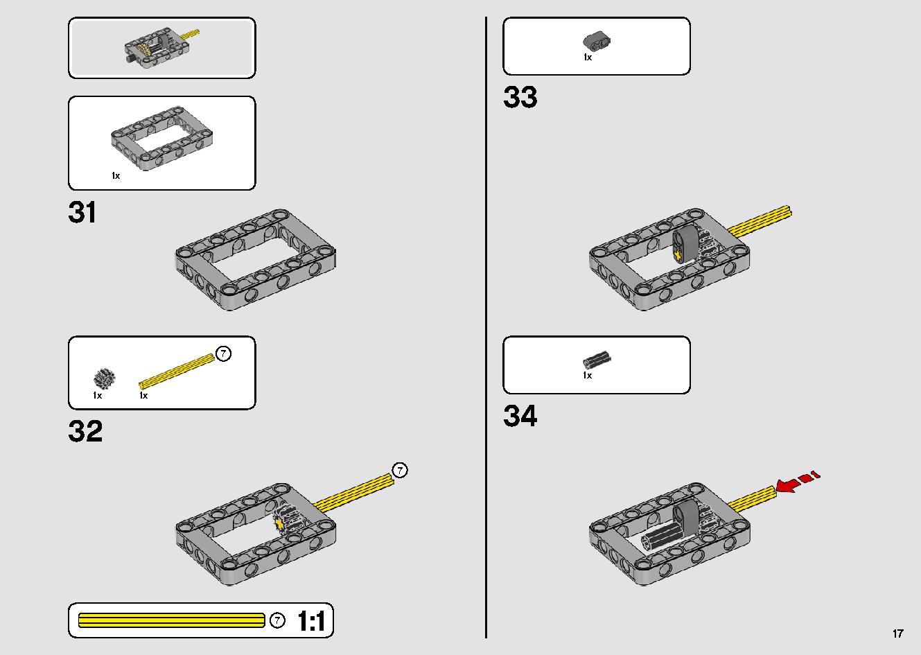 Mobile Crane 42108 LEGO information LEGO instructions 17 page