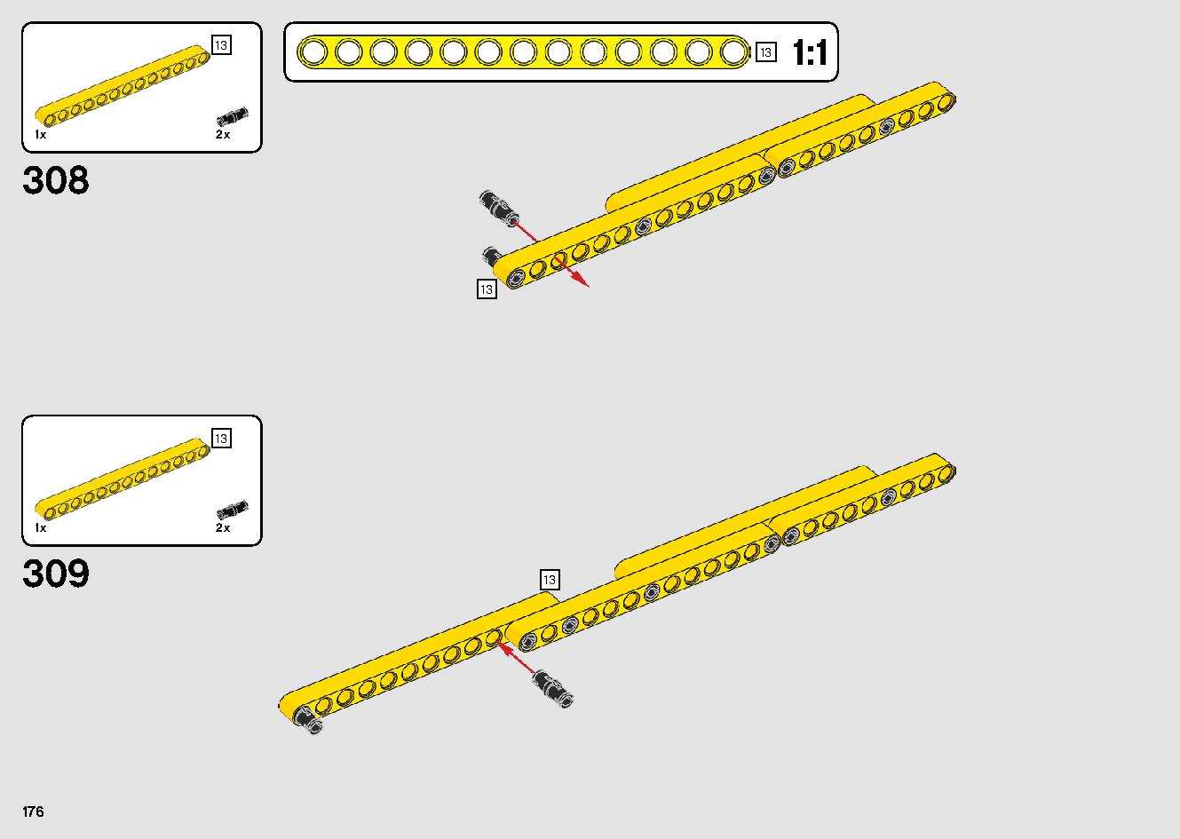 移動式クレーン車 42108 レゴの商品情報 レゴの説明書・組立方法 176 page