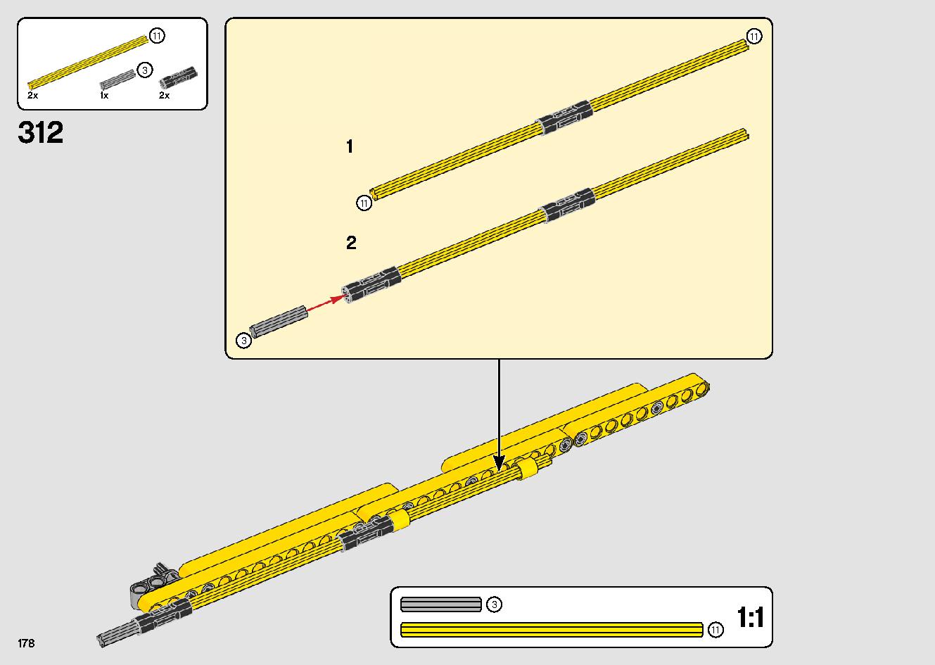 移動式クレーン車 42108 レゴの商品情報 レゴの説明書・組立方法 178 page