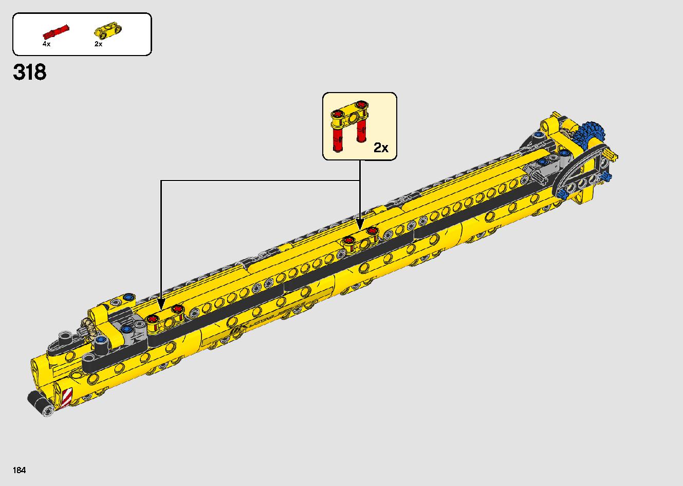 移動式クレーン車 42108 レゴの商品情報 レゴの説明書・組立方法 184 page