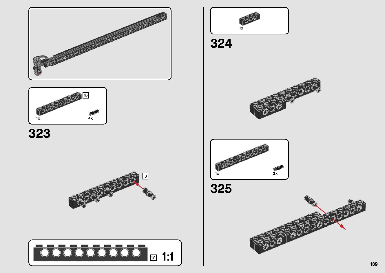 移動式クレーン車 42108 レゴの商品情報 レゴの説明書・組立方法 189 page