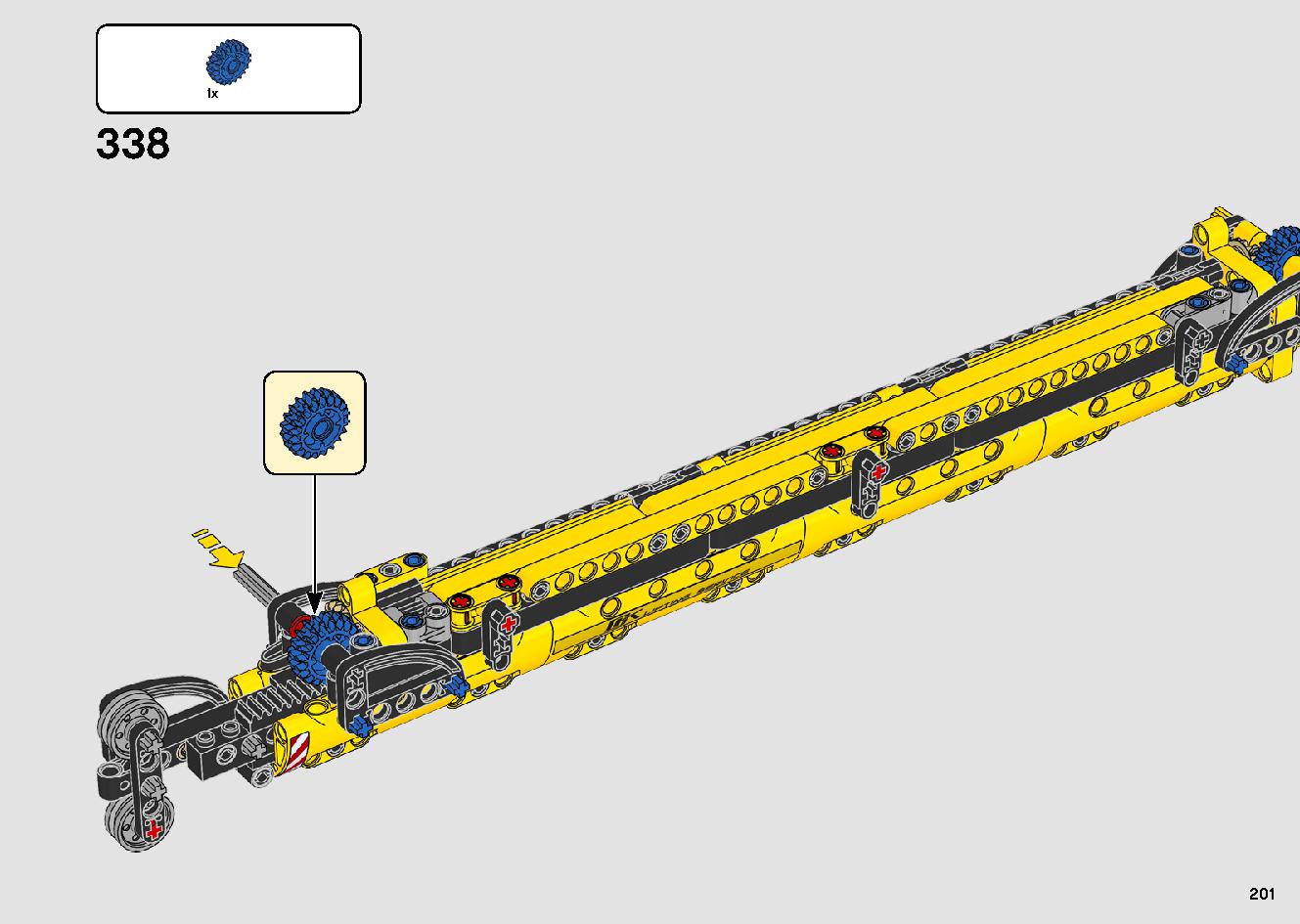 移動式クレーン車 42108 レゴの商品情報 レゴの説明書・組立方法 201 page