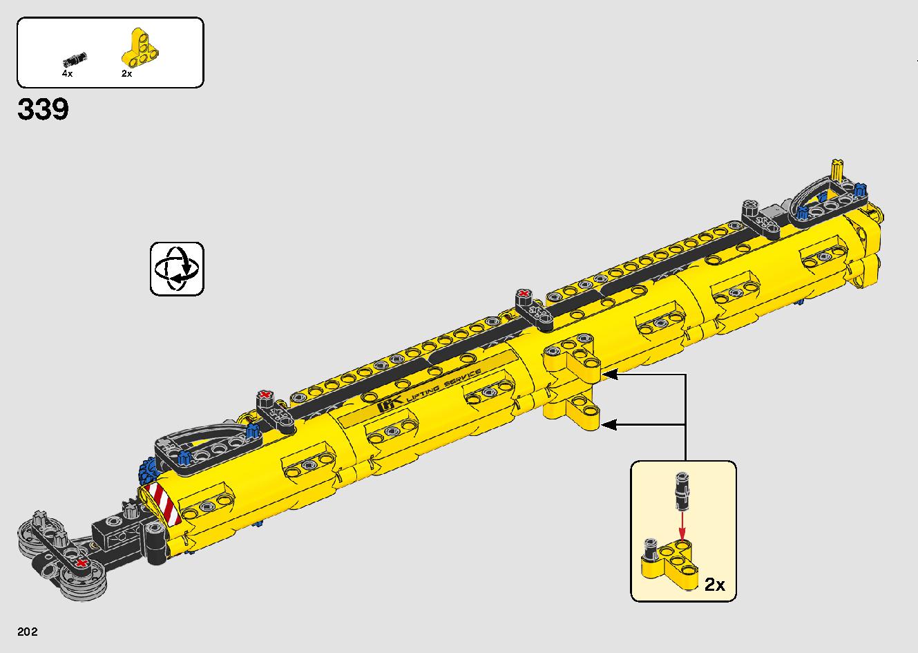 移動式クレーン車 42108 レゴの商品情報 レゴの説明書・組立方法 202 page