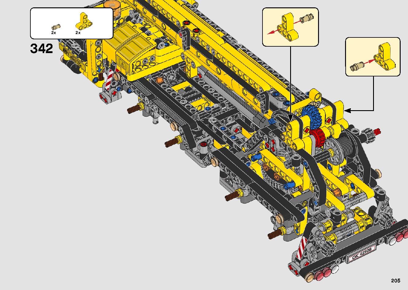 移動式クレーン車 42108 レゴの商品情報 レゴの説明書・組立方法 205 page