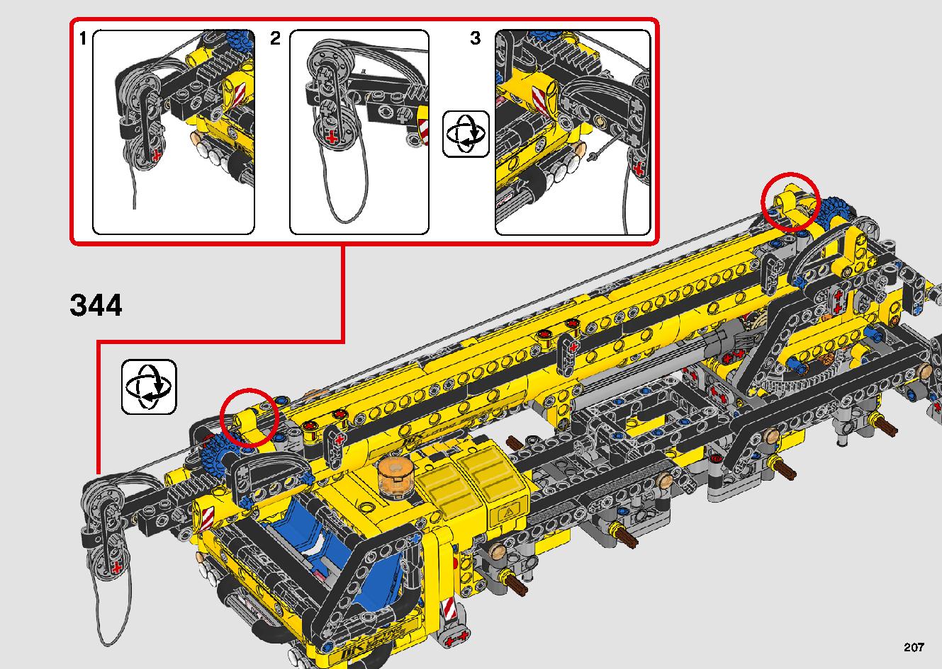 移動式クレーン車 42108 レゴの商品情報 レゴの説明書・組立方法 207 page