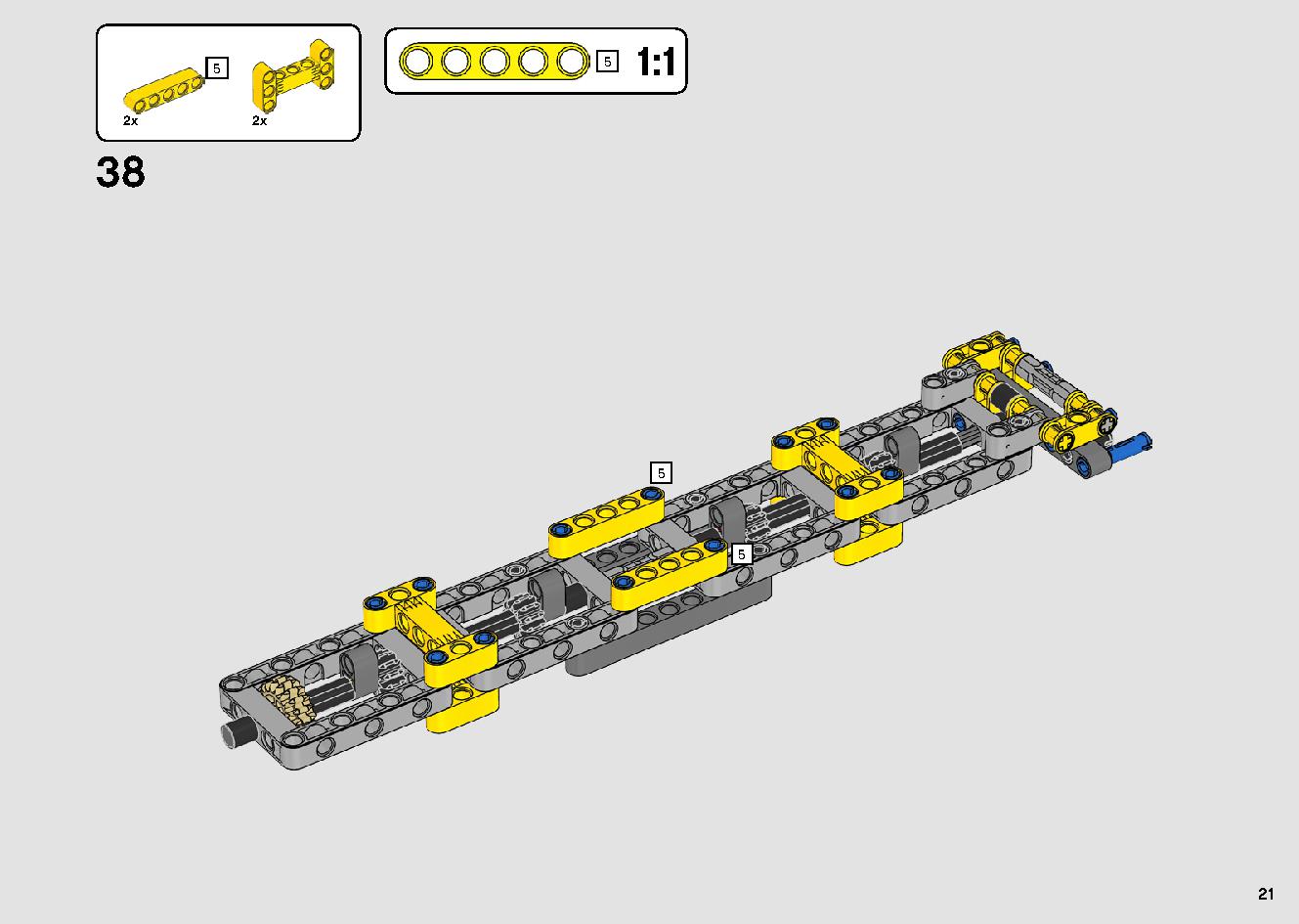 移動式クレーン車 42108 レゴの商品情報 レゴの説明書・組立方法 21 page