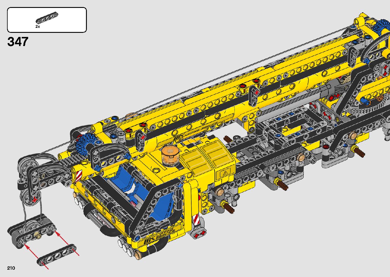 移動式クレーン車 42108 レゴの商品情報 レゴの説明書・組立方法 210 page