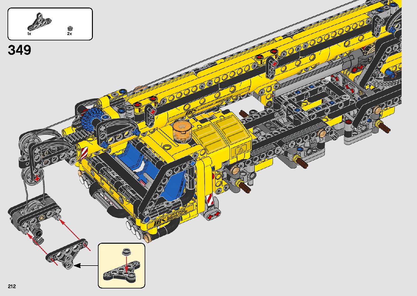 移動式クレーン車 42108 レゴの商品情報 レゴの説明書・組立方法 212 page