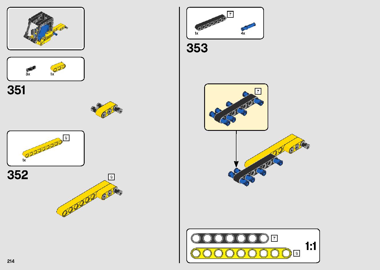 移動式クレーン車 42108 レゴの商品情報 レゴの説明書・組立方法 214 page