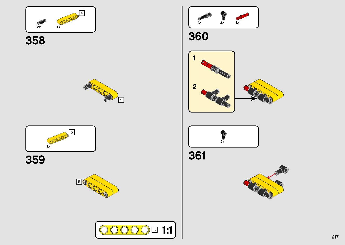 Mobile Crane 42108 LEGO information LEGO instructions 217 page