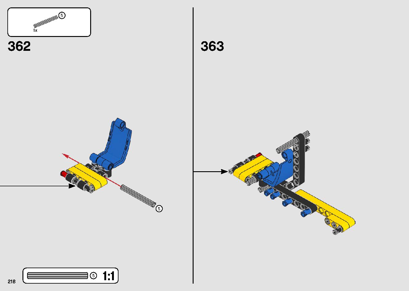 移動式クレーン車 42108 レゴの商品情報 レゴの説明書・組立方法 218 page