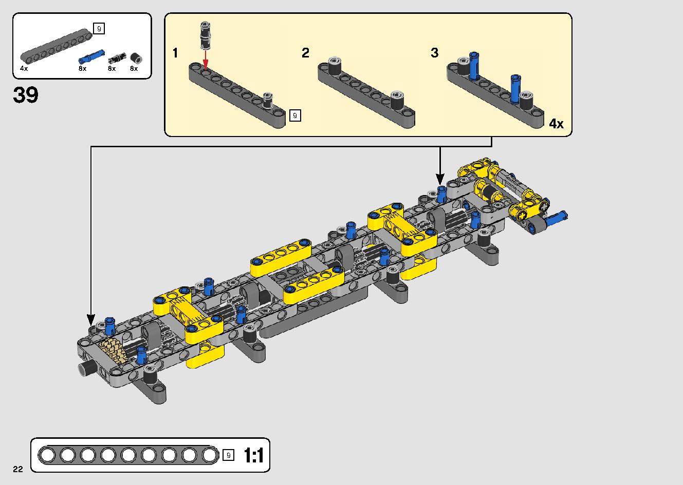 移動式クレーン車 42108 レゴの商品情報 レゴの説明書・組立方法 22 page
