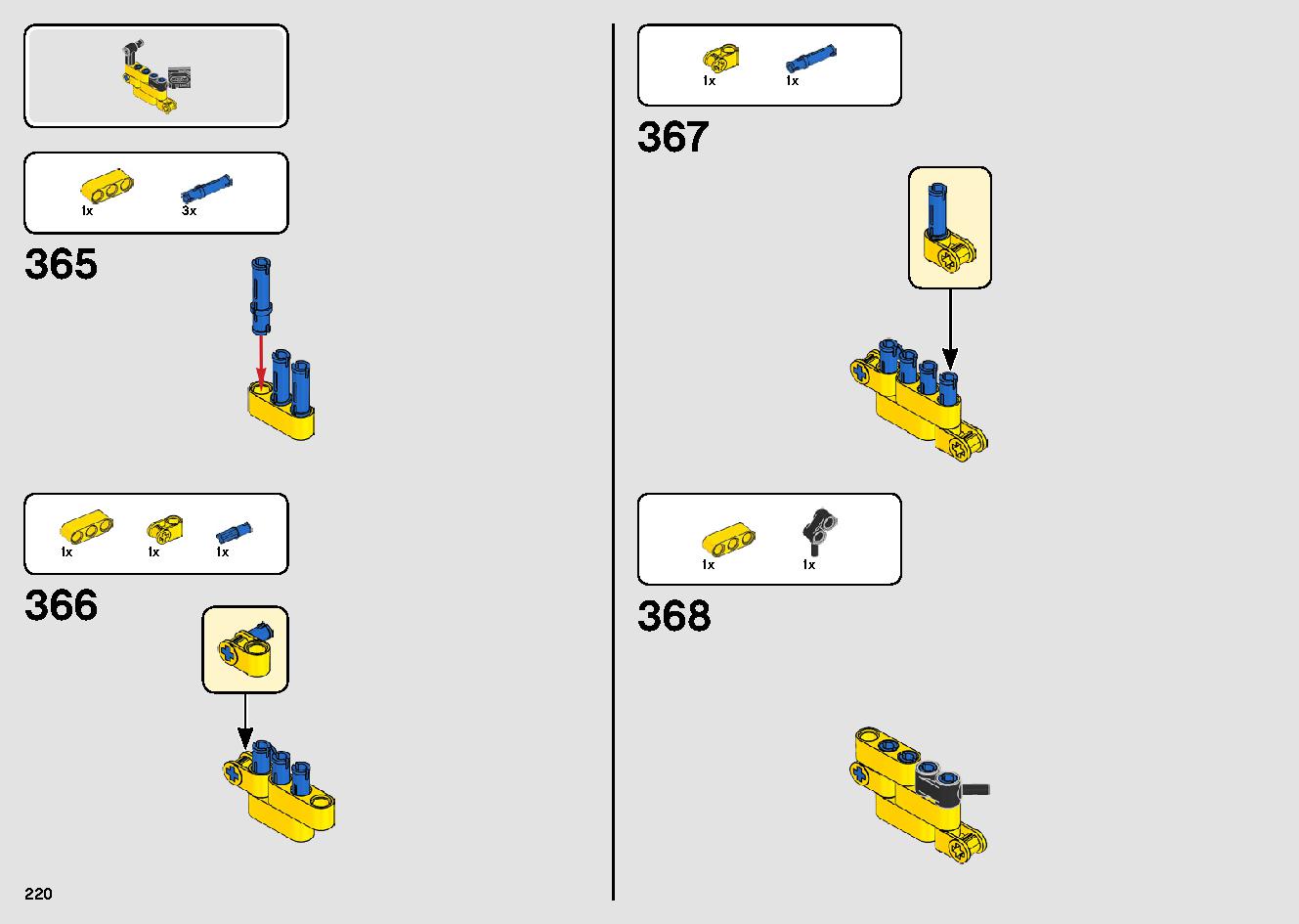 移動式クレーン車 42108 レゴの商品情報 レゴの説明書・組立方法 220 page