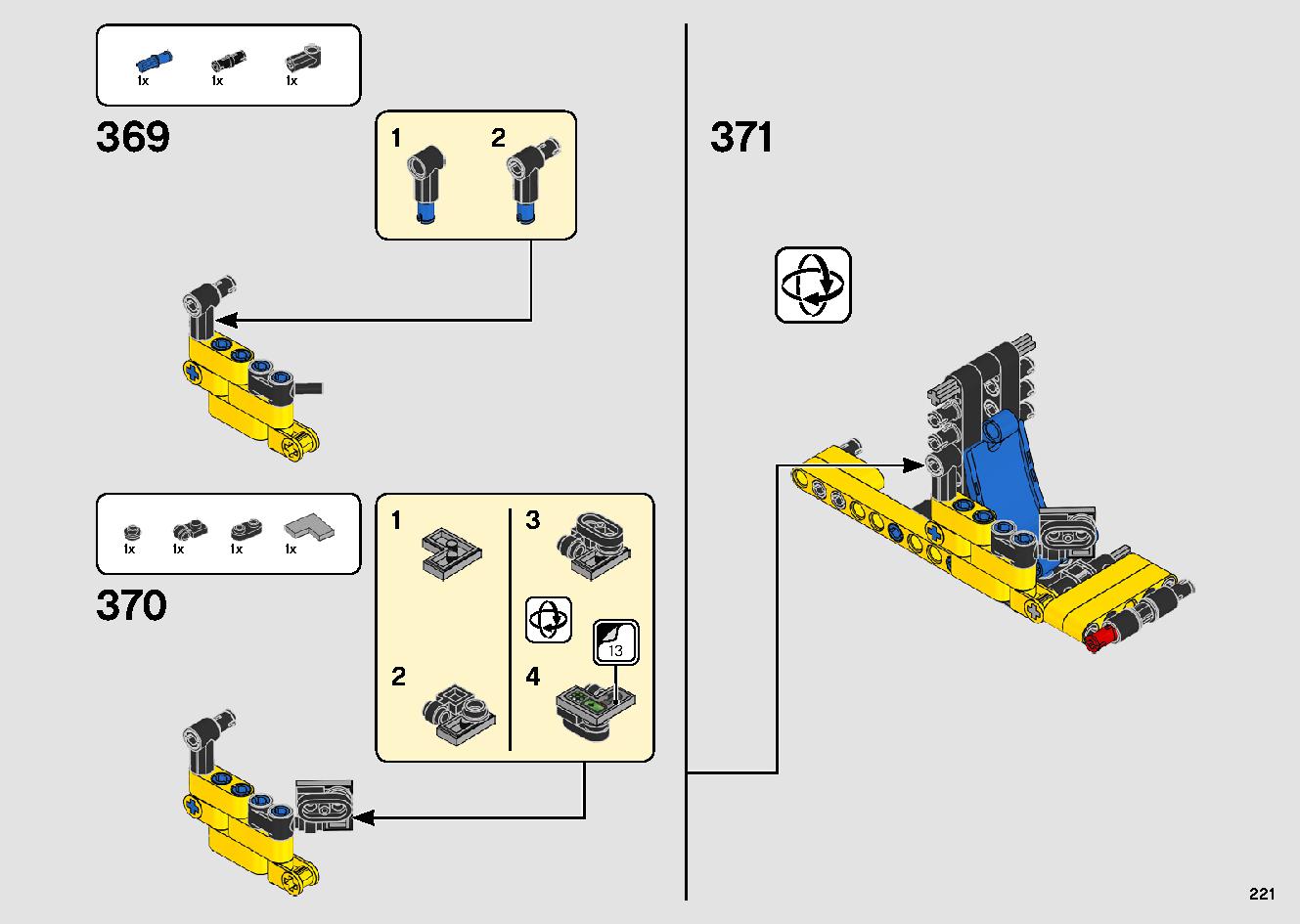 Mobile Crane 42108 LEGO information LEGO instructions 221 page