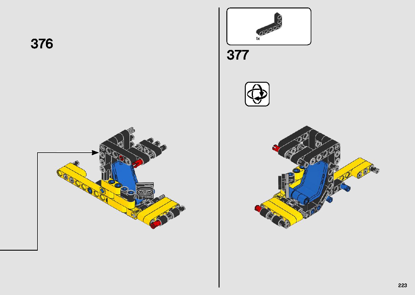移動式クレーン車 42108 レゴの商品情報 レゴの説明書・組立方法 223 page