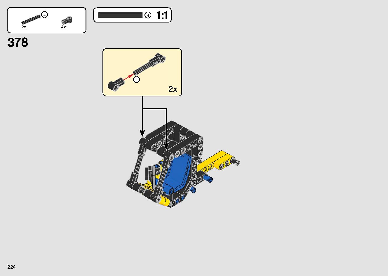 移動式クレーン車 42108 レゴの商品情報 レゴの説明書・組立方法 224 page