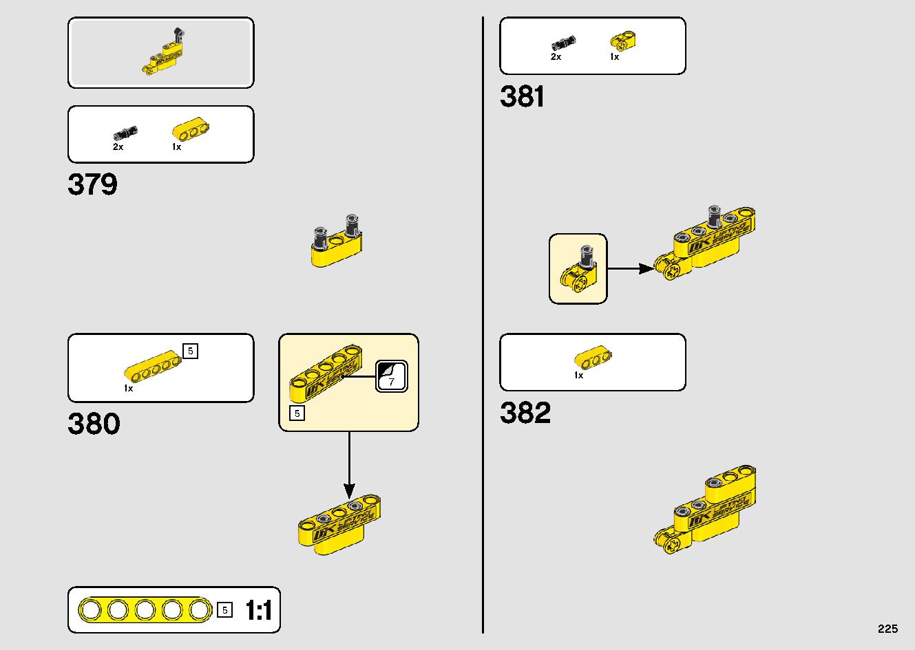 移動式クレーン車 42108 レゴの商品情報 レゴの説明書・組立方法 225 page