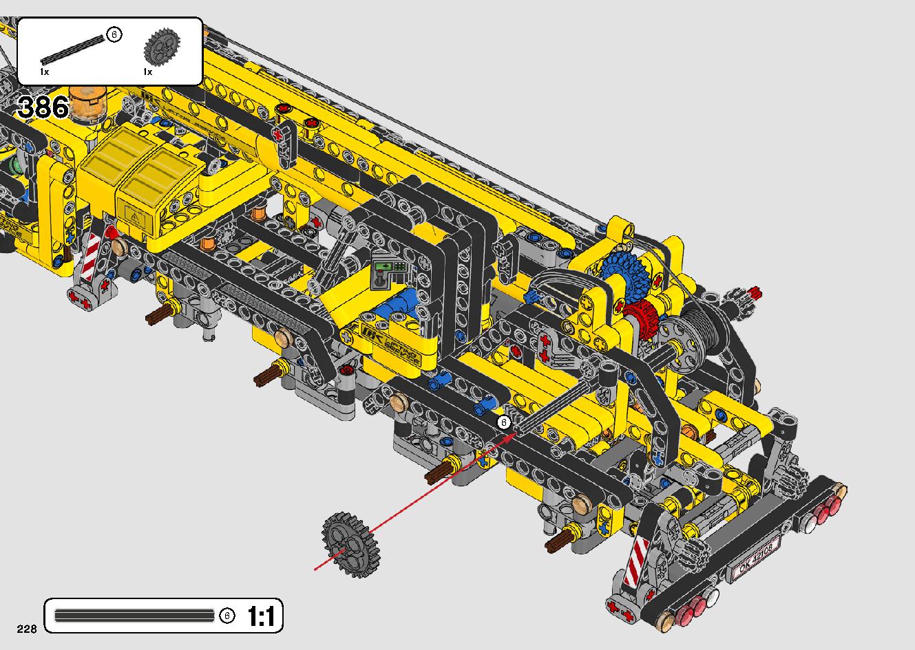 移動式クレーン車 42108 レゴの商品情報 レゴの説明書・組立方法 228 page