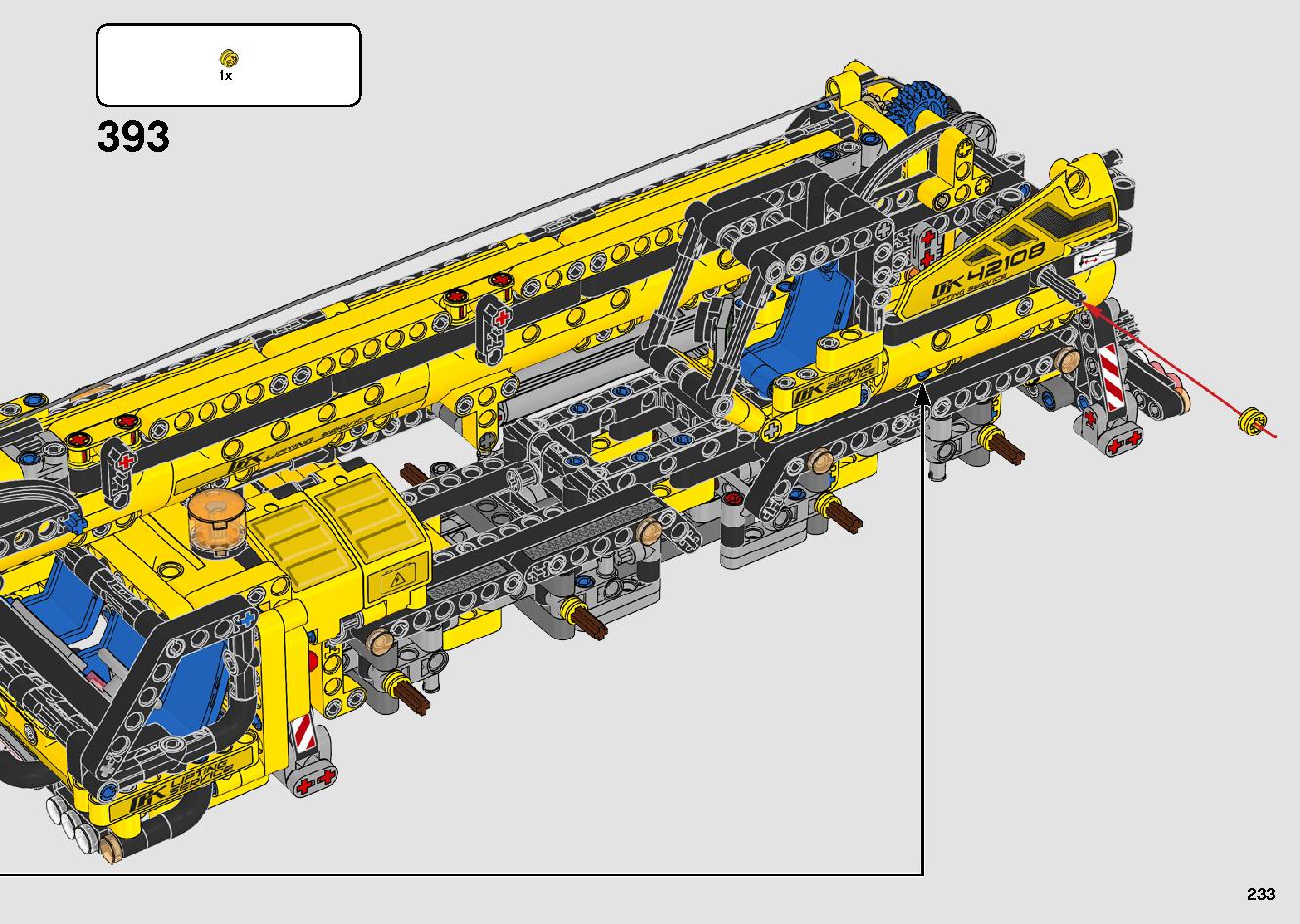 移動式クレーン車 42108 レゴの商品情報 レゴの説明書・組立方法 233 page