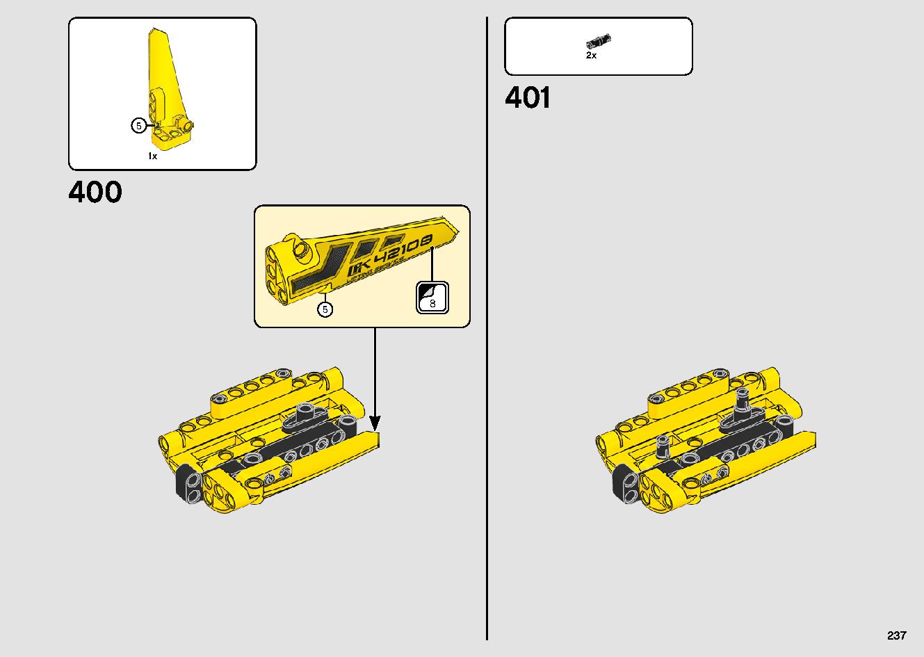 移動式クレーン車 42108 レゴの商品情報 レゴの説明書・組立方法 237 page