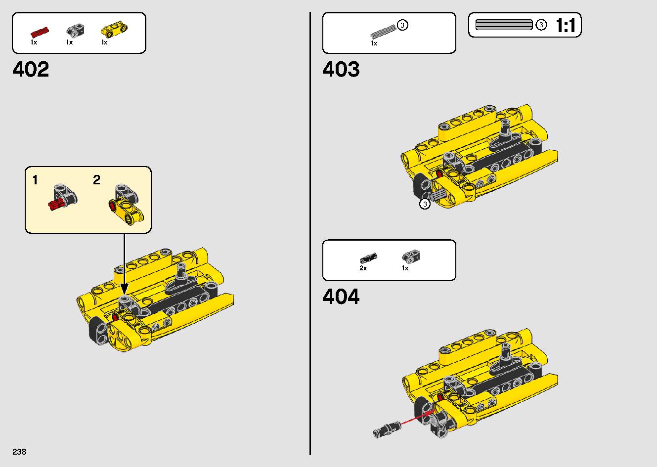 移動式クレーン車 42108 レゴの商品情報 レゴの説明書・組立方法 238 page