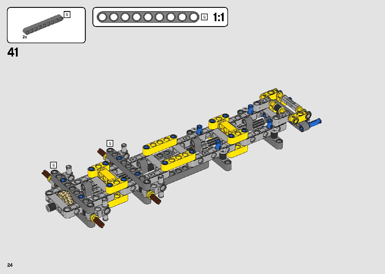 移動式クレーン車 42108 レゴの商品情報 レゴの説明書・組立方法 24 page