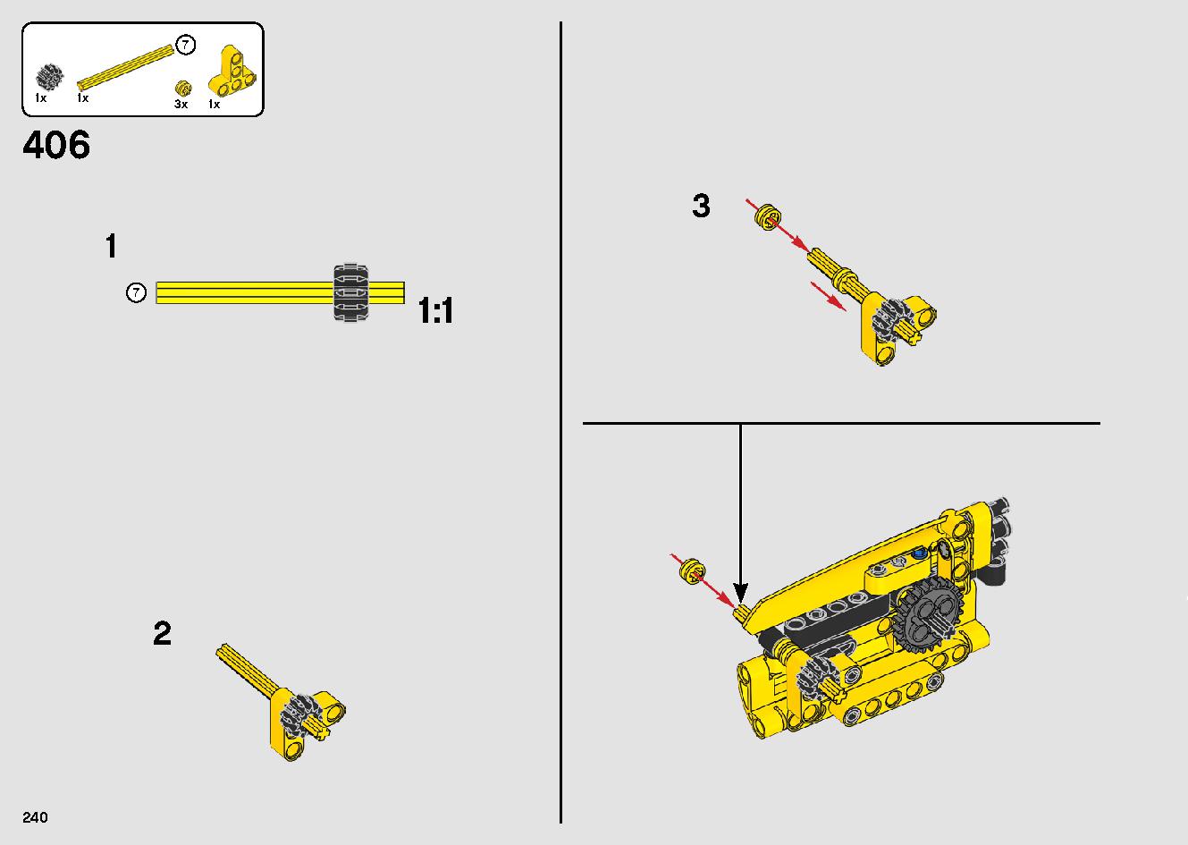 移動式クレーン車 42108 レゴの商品情報 レゴの説明書・組立方法 240 page