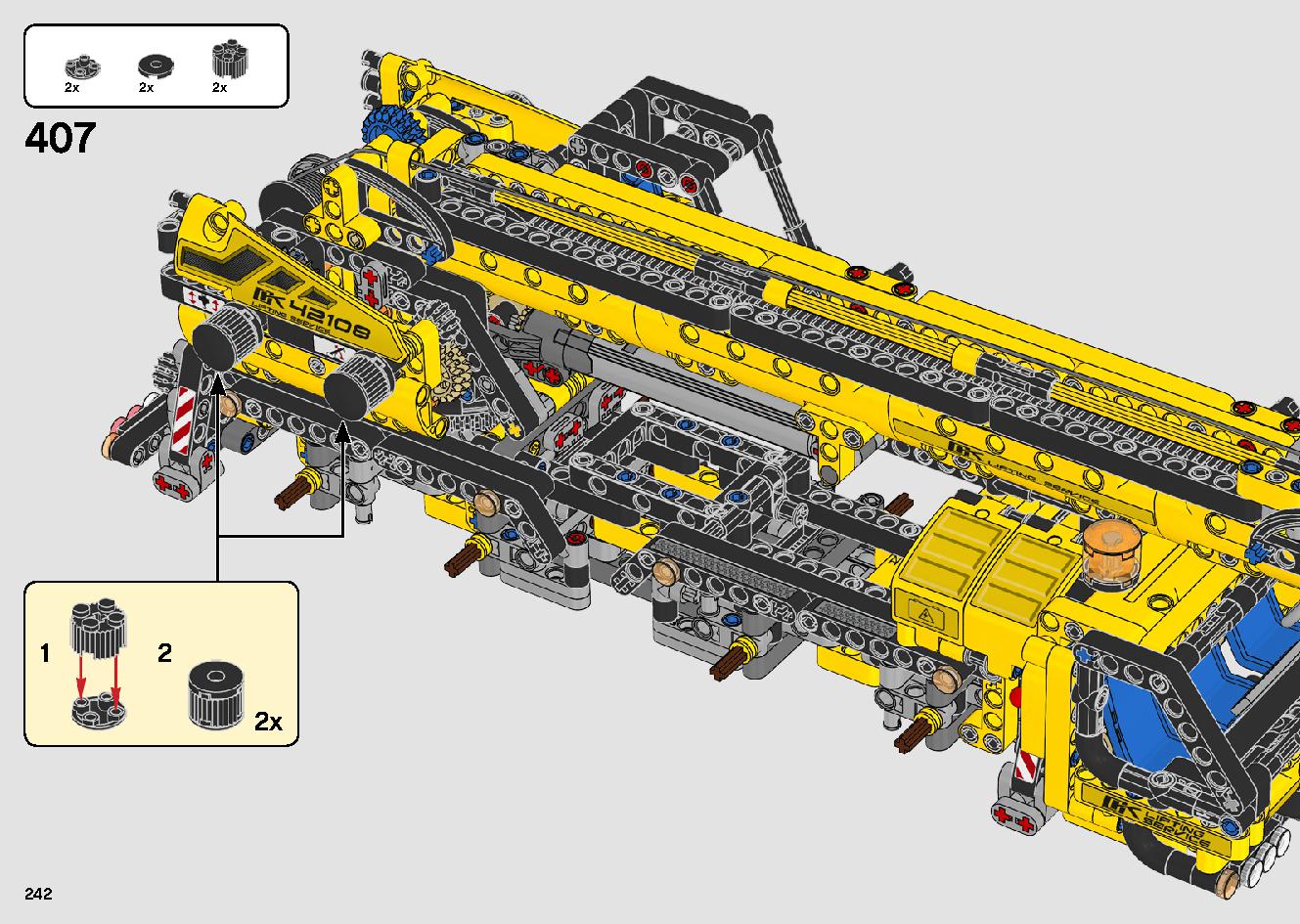 移動式クレーン車 42108 レゴの商品情報 レゴの説明書・組立方法 242 page