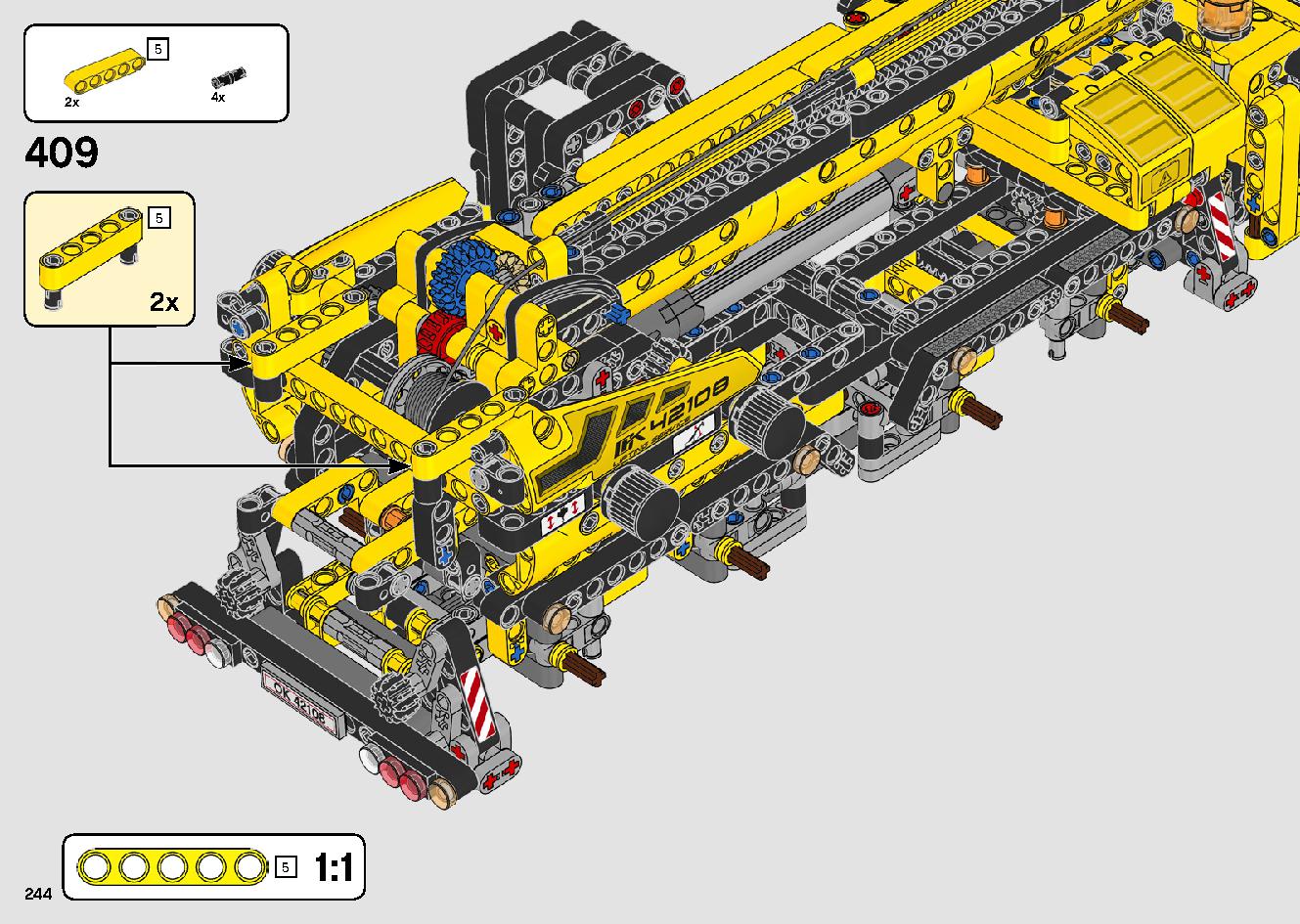 移動式クレーン車 42108 レゴの商品情報 レゴの説明書・組立方法 244 page