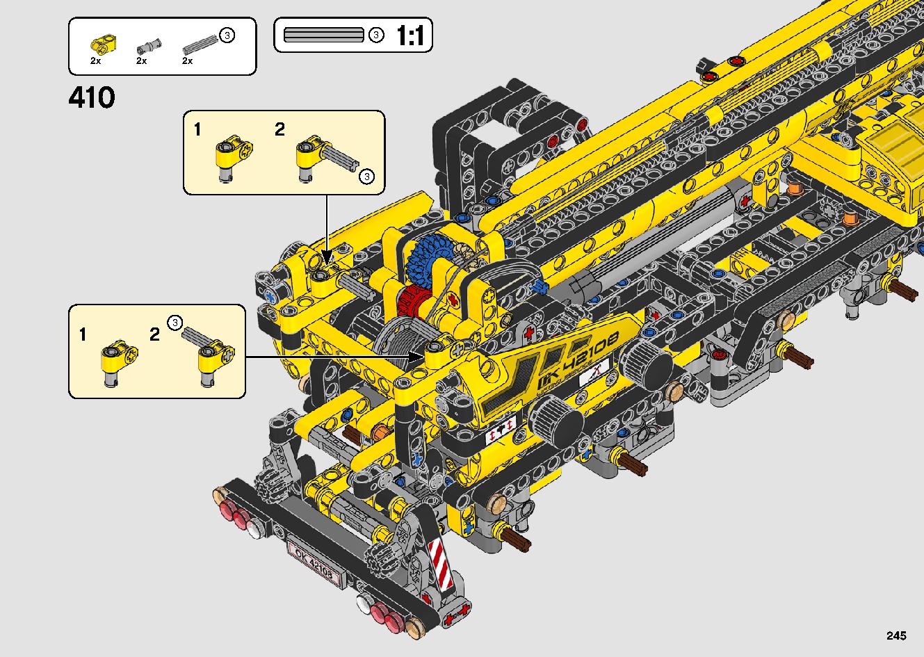 移動式クレーン車 42108 レゴの商品情報 レゴの説明書・組立方法 245 page