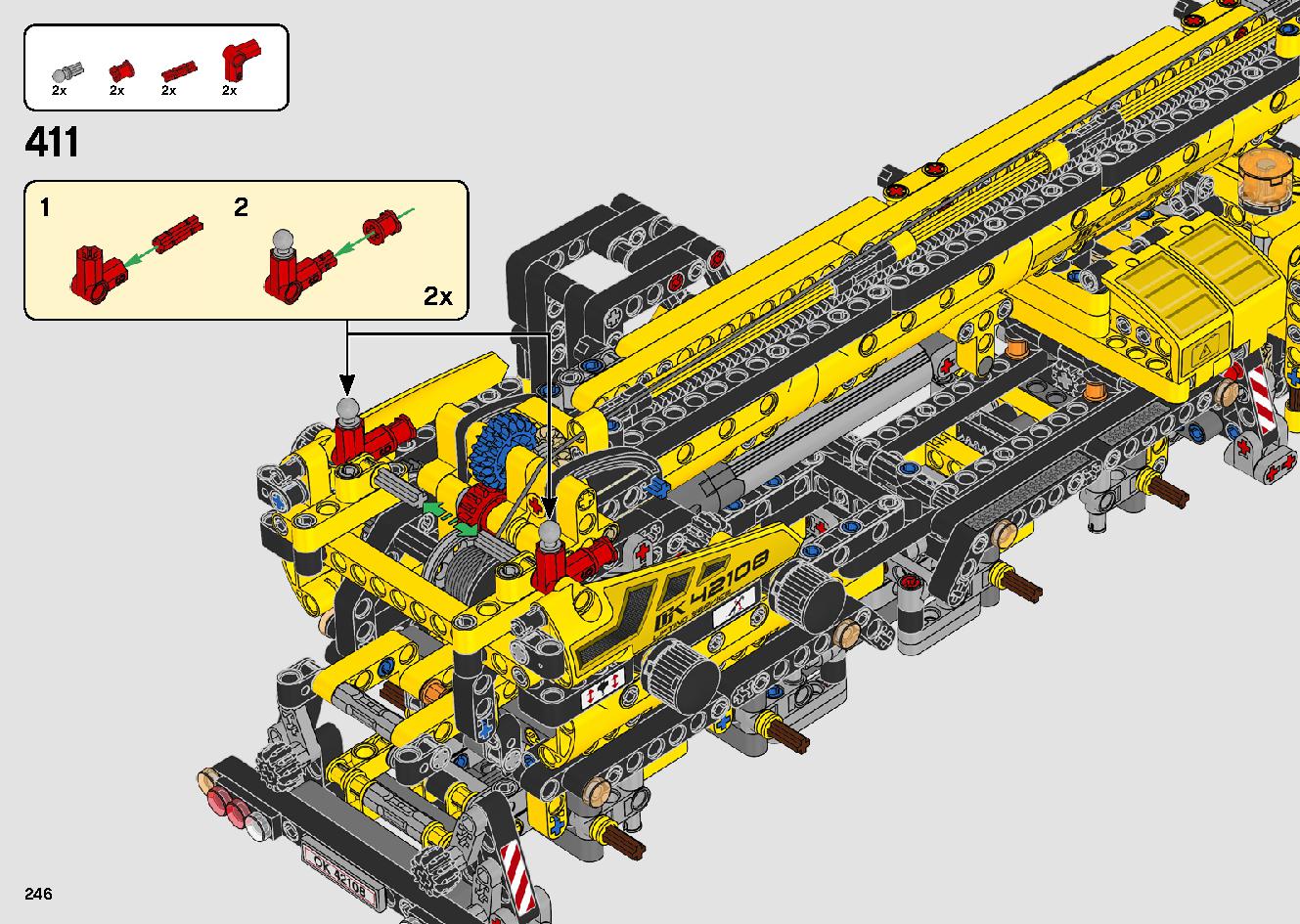 移動式クレーン車 42108 レゴの商品情報 レゴの説明書・組立方法 246 page