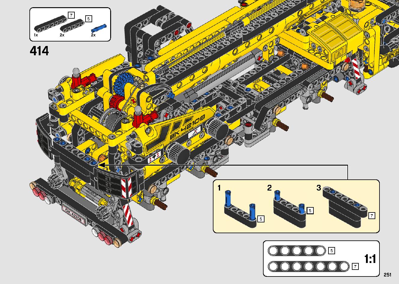 移動式クレーン車 42108 レゴの商品情報 レゴの説明書・組立方法 251 page