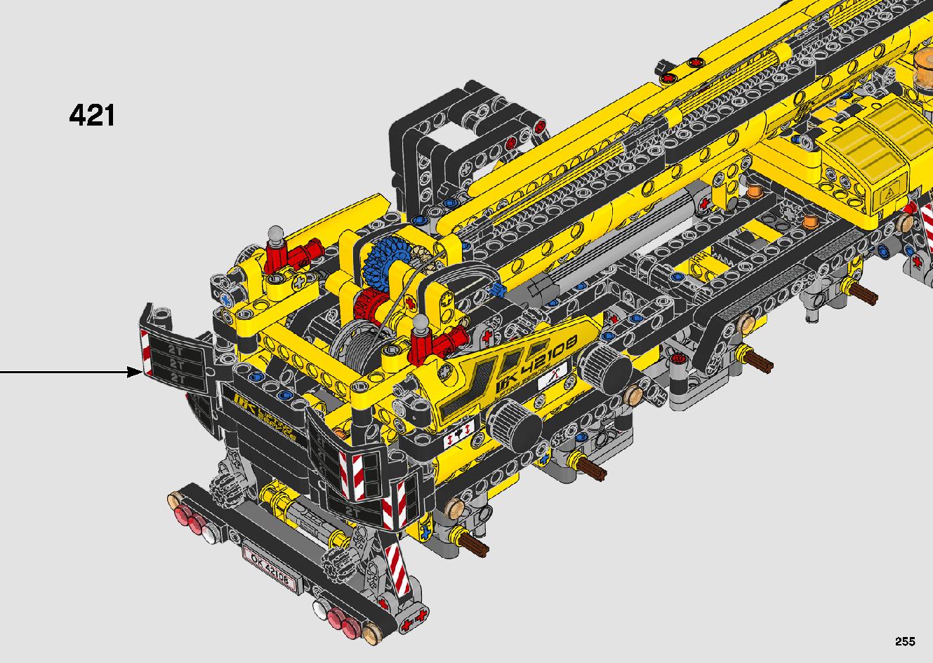 移動式クレーン車 42108 レゴの商品情報 レゴの説明書・組立方法 255 page