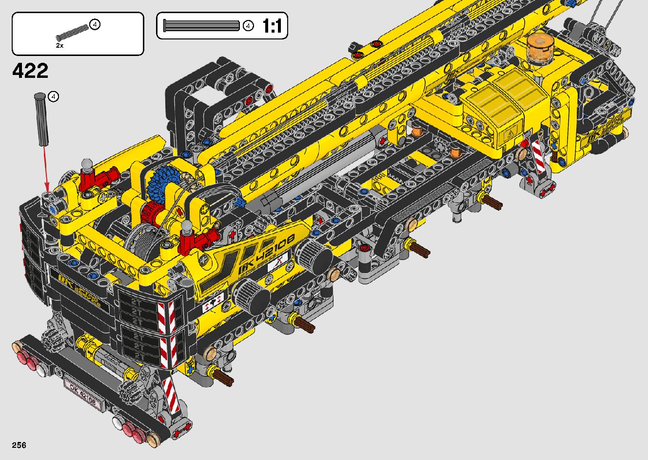 移動式クレーン車 42108 レゴの商品情報 レゴの説明書・組立方法 256 page