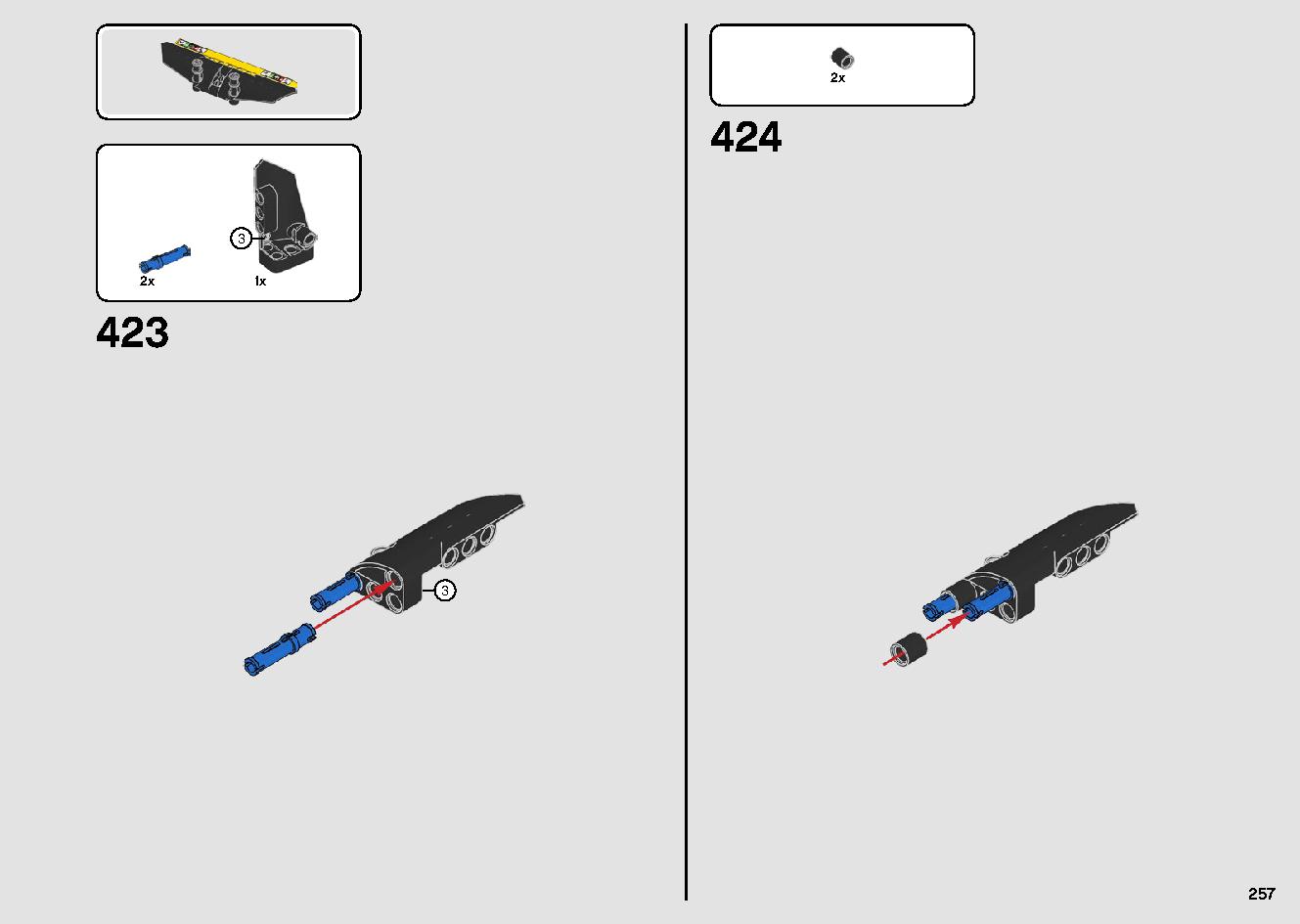 移動式クレーン車 42108 レゴの商品情報 レゴの説明書・組立方法 257 page