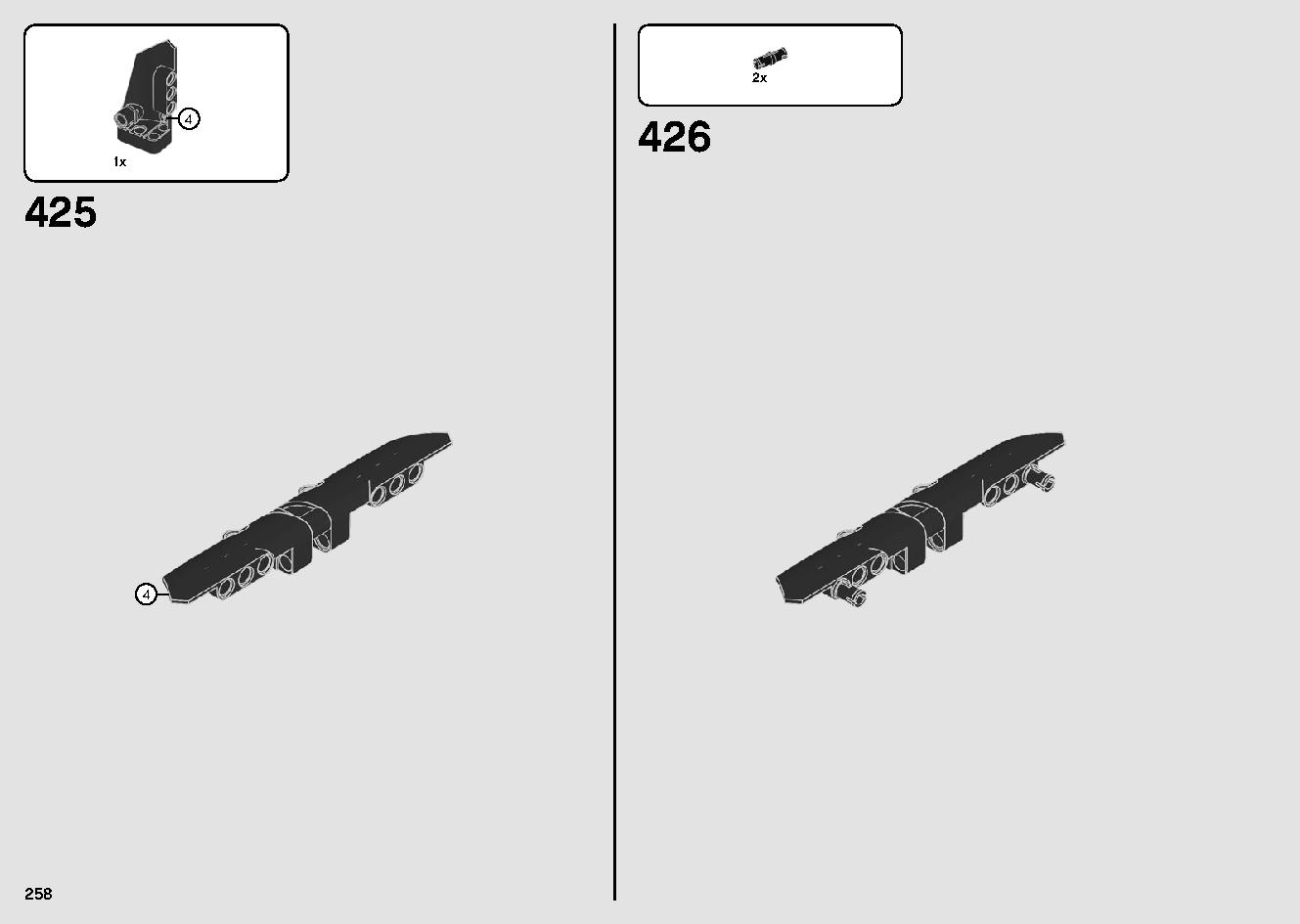 移動式クレーン車 42108 レゴの商品情報 レゴの説明書・組立方法 258 page