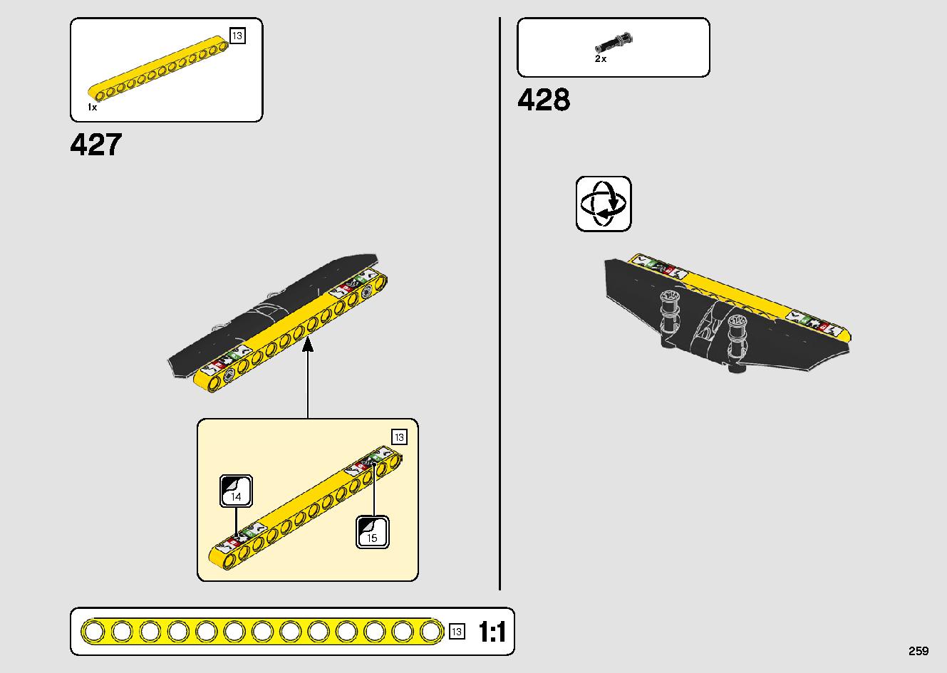 Mobile Crane 42108 LEGO information LEGO instructions 259 page