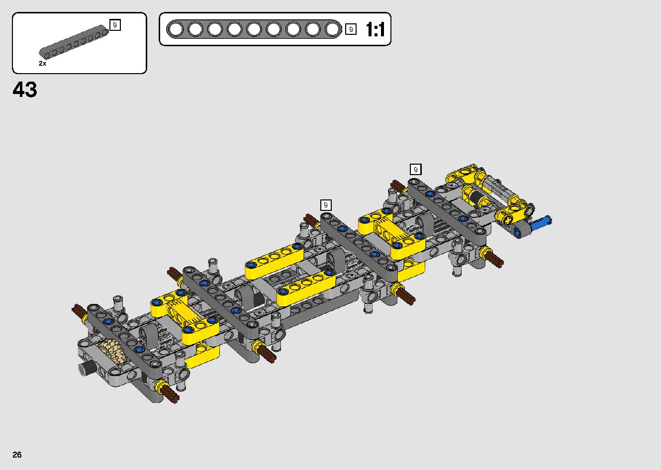 移動式クレーン車 42108 レゴの商品情報 レゴの説明書・組立方法 26 page