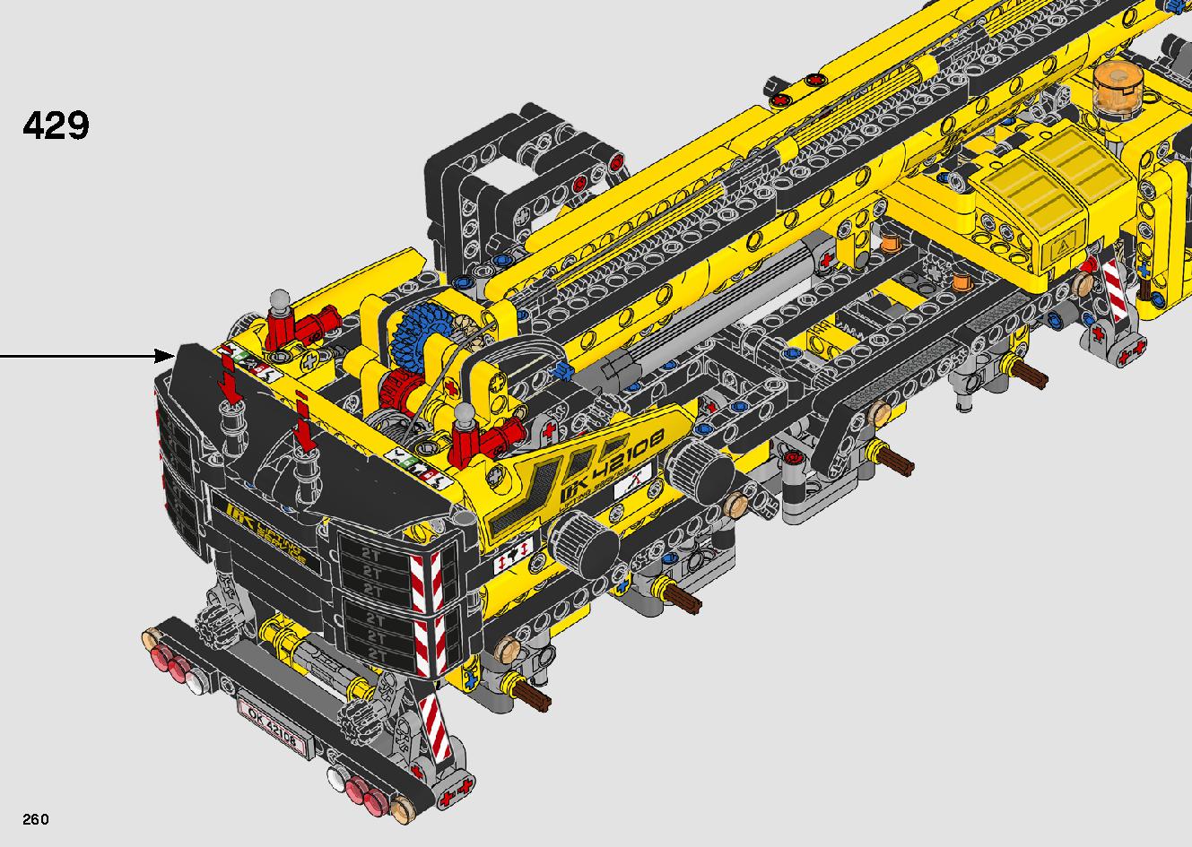 移動式クレーン車 42108 レゴの商品情報 レゴの説明書・組立方法 260 page
