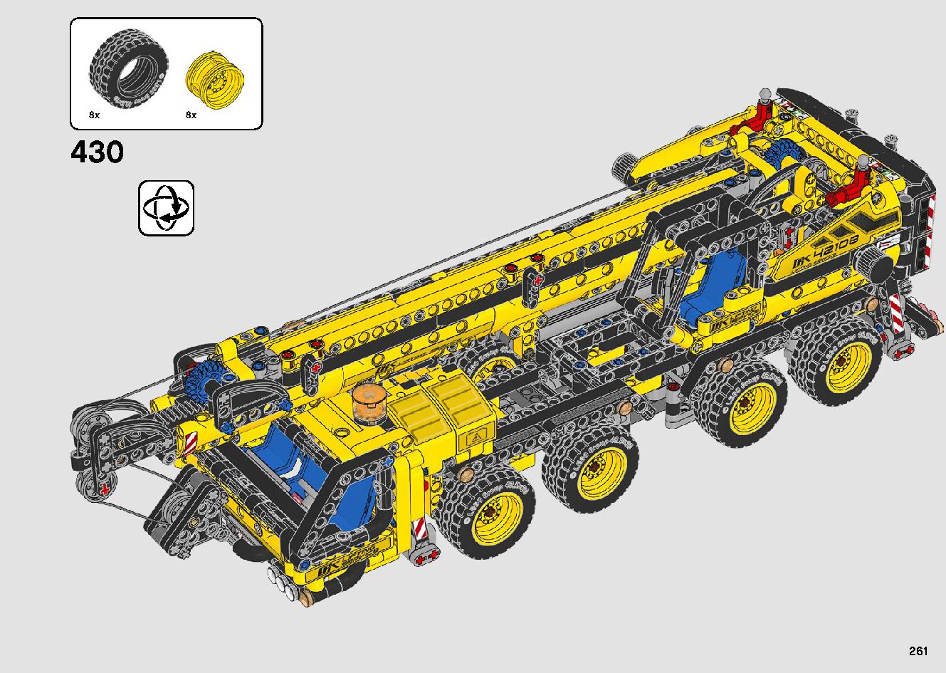 移動式クレーン車 42108 レゴの商品情報 レゴの説明書・組立方法 261 page