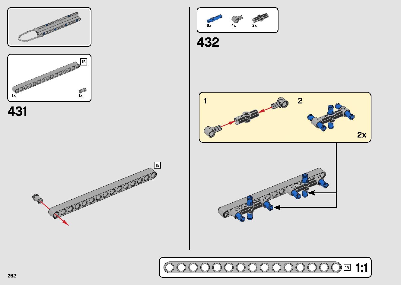移動式クレーン車 42108 レゴの商品情報 レゴの説明書・組立方法 262 page