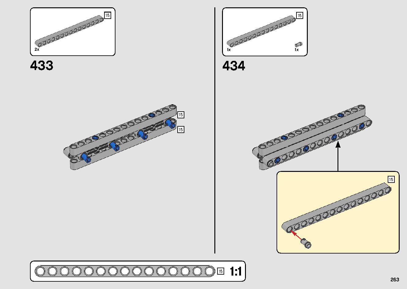 移動式クレーン車 42108 レゴの商品情報 レゴの説明書・組立方法 263 page