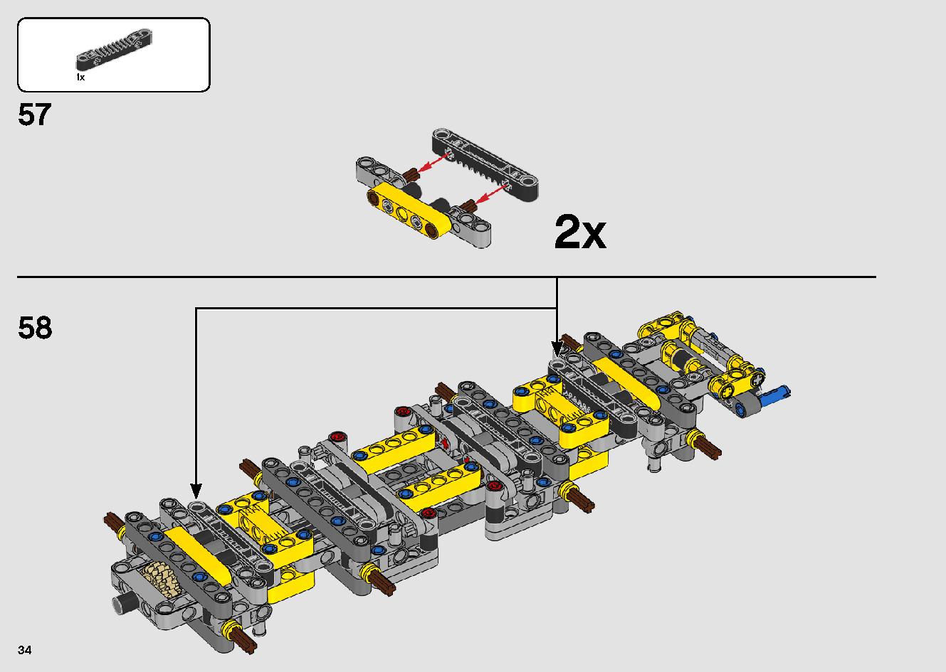 移動式クレーン車 42108 レゴの商品情報 レゴの説明書・組立方法 34 page