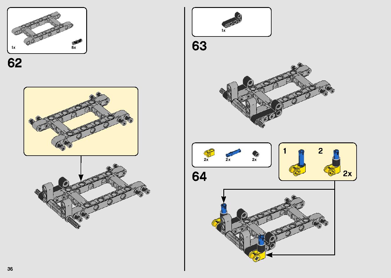 移動式クレーン車 42108 レゴの商品情報 レゴの説明書・組立方法 36 page