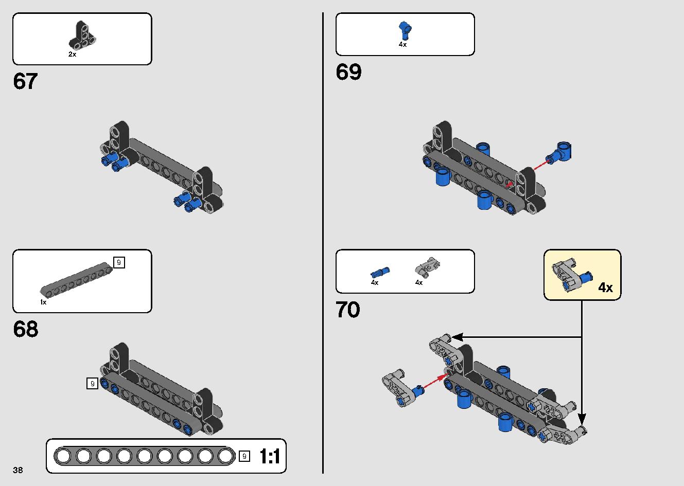 移動式クレーン車 42108 レゴの商品情報 レゴの説明書・組立方法 38 page