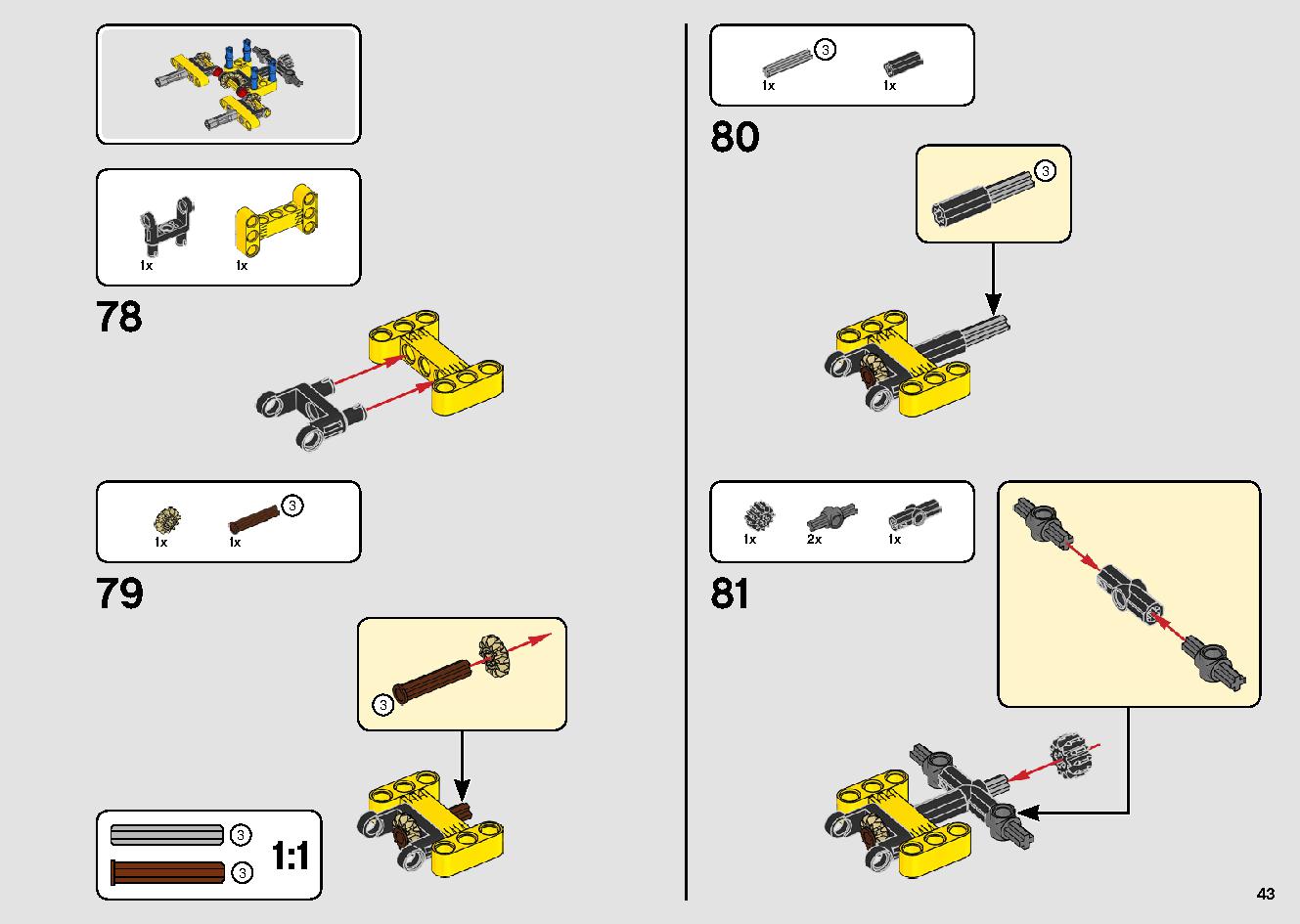 Mobile Crane 42108 LEGO information LEGO instructions 43 page