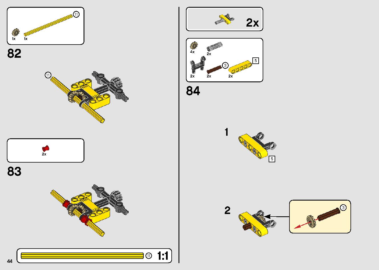 移動式クレーン車 42108 レゴの商品情報 レゴの説明書・組立方法 44 page
