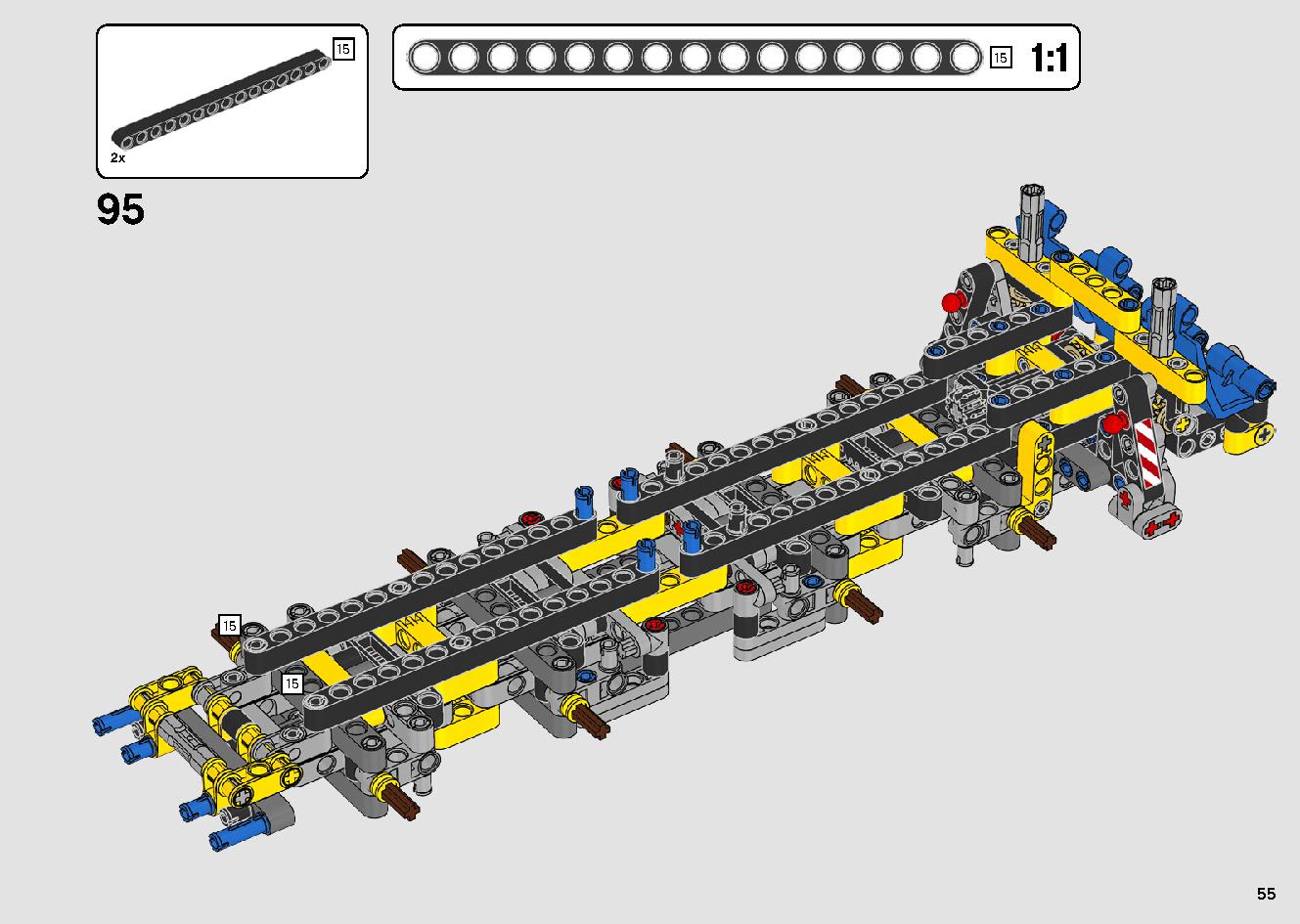 移動式クレーン車 42108 レゴの商品情報 レゴの説明書・組立方法 55 page